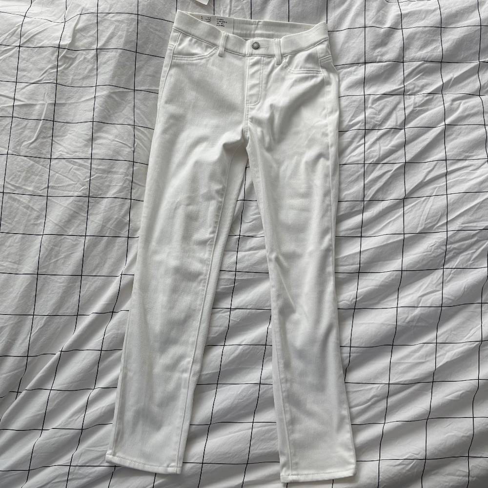 UNIQLO cropped leggings pants Size XS white